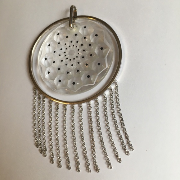 Lalique Cactus De Lalique Madallion Pendant